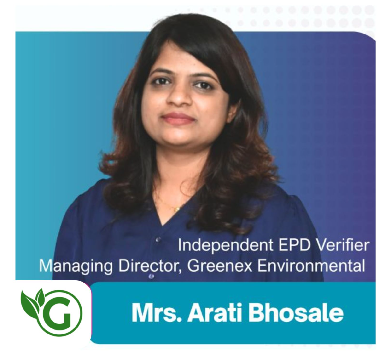 Arati Bhosale, Managing Director at Greenex Environmental