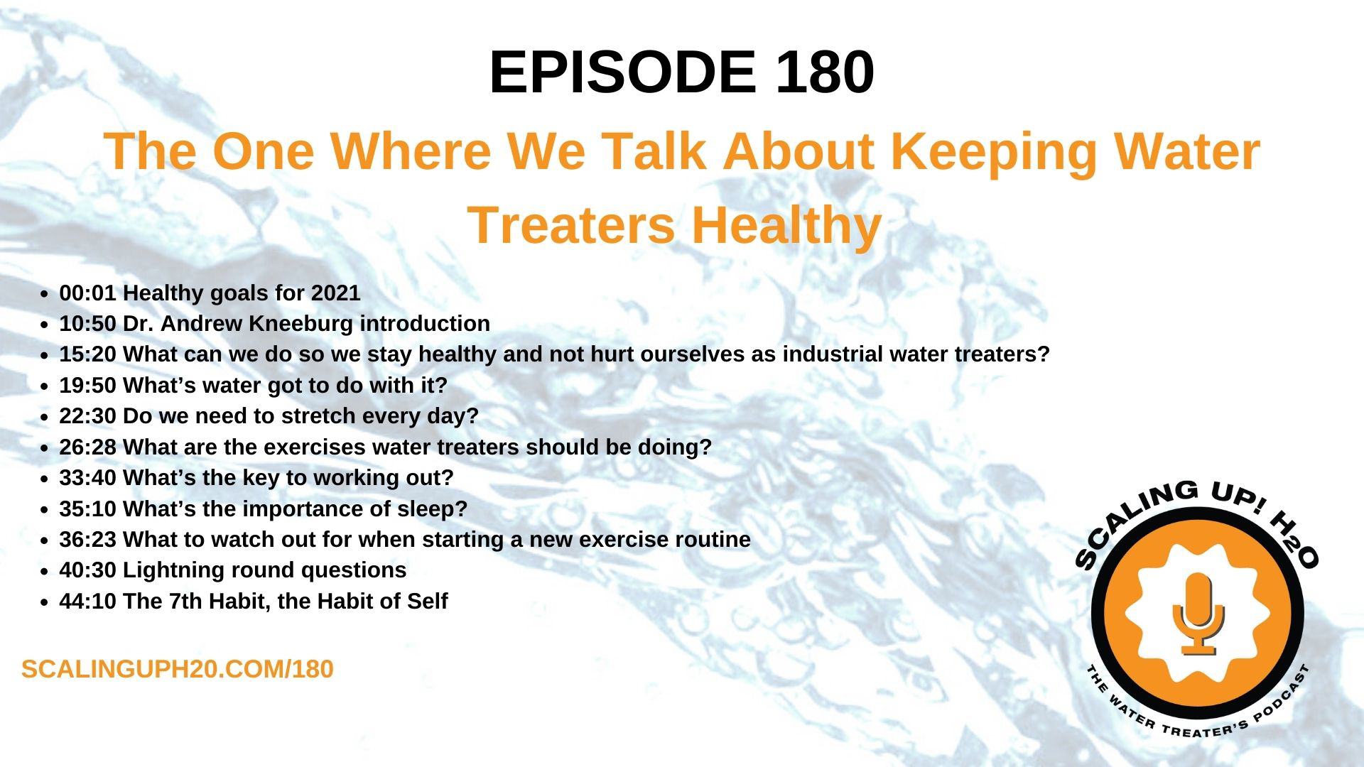 180 The One Where We Talk About Keeping Water Treaters Healthy - Scaling UP! H2O