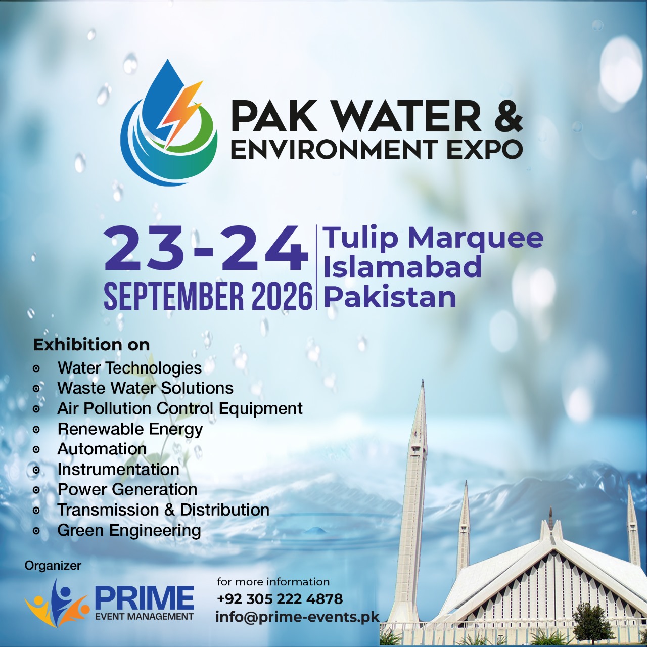 Pakistan Water & Environment Exhibition & Conference, Pak Water Expo