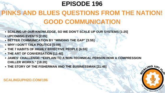 196 Pinks and Blues Questions From The Nation! Good Communication - Scaling UP! H2O