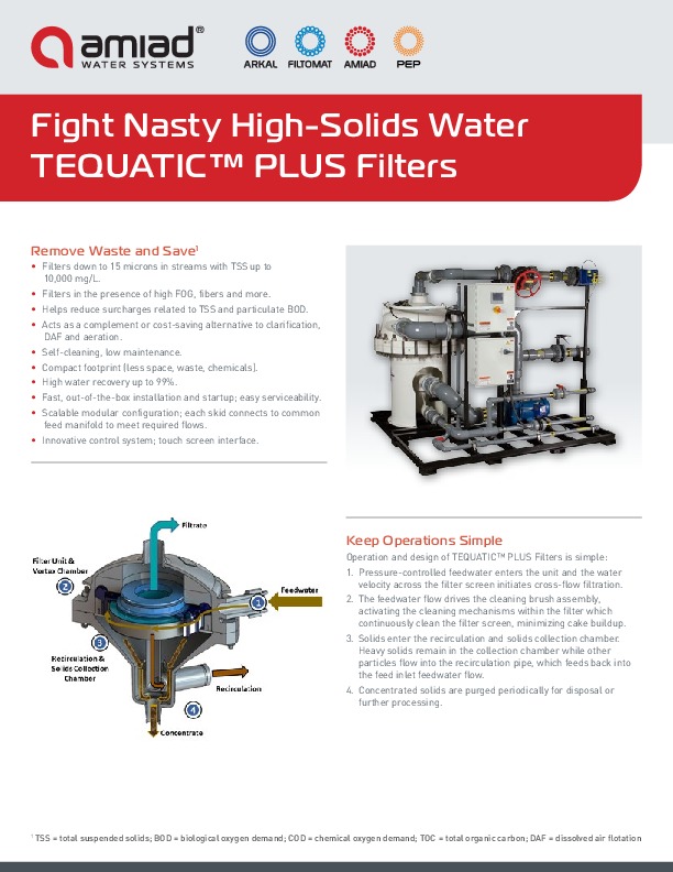 Amiad Water Systems has ...