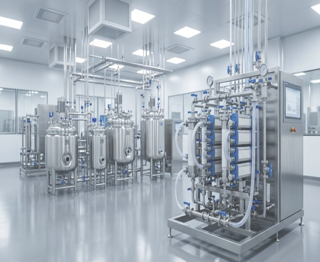 How biopharma facilities are cutting water, buffer, and solvent waste